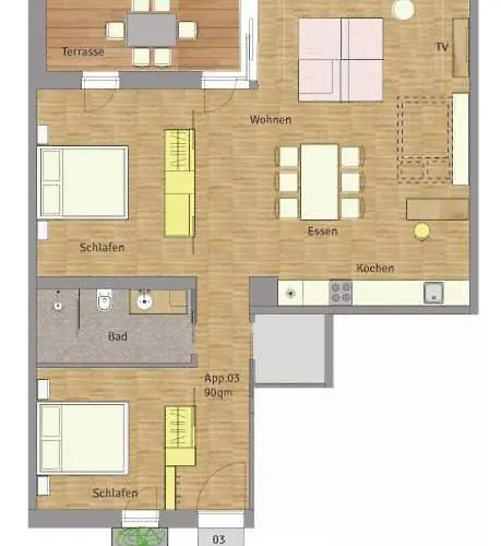 Apartamento Z1-das Haus